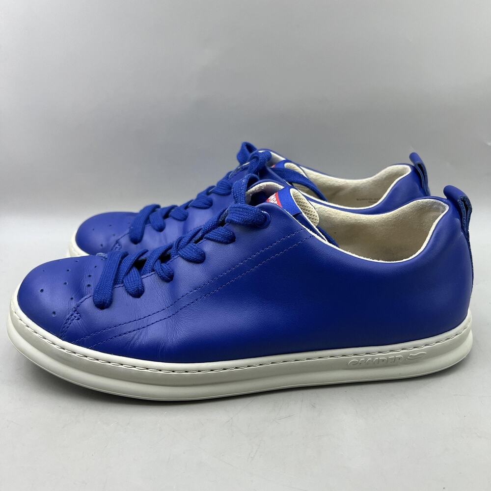 Camper Runner 4 Low Casual Shoes Men Size 9 US, 42 EU Blue Leather Lace Sneakers - Picture 3 of 8